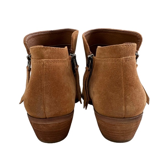 Sam Edelman Packer Brown Suede Double Zip Ankle Booties Size 9.5M - Picture 9 of 16